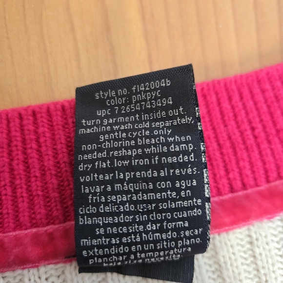 Faded Glory Y2K Striped Cable Knit Sweater Women's M Vtg Mean Girls Preppy - Picture 6 of 10